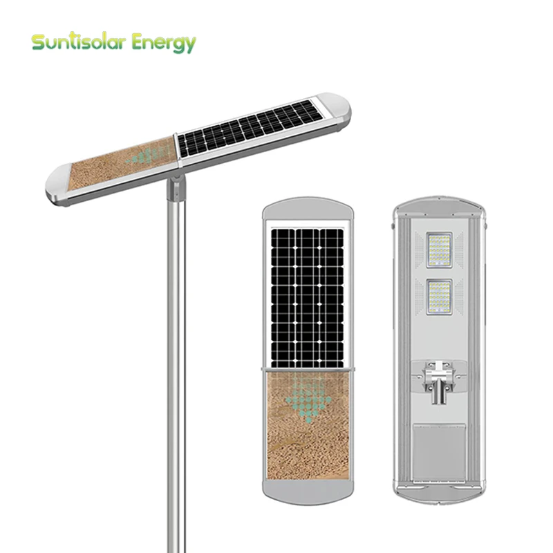 100W Solar Street Light With Automatic Cleaning System